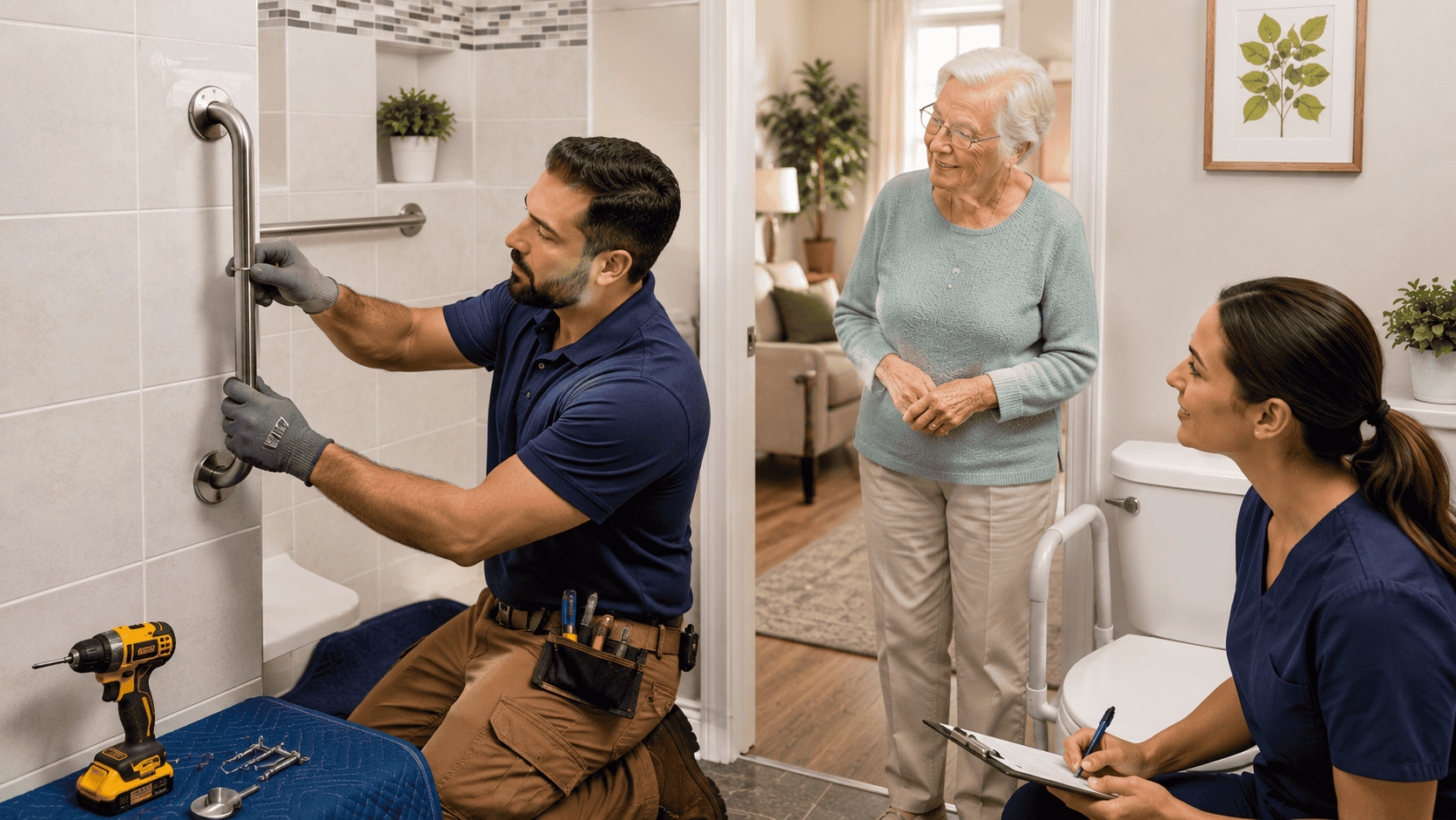 Bathroom Grab Bar Installation Guide for Aging in Place Safety