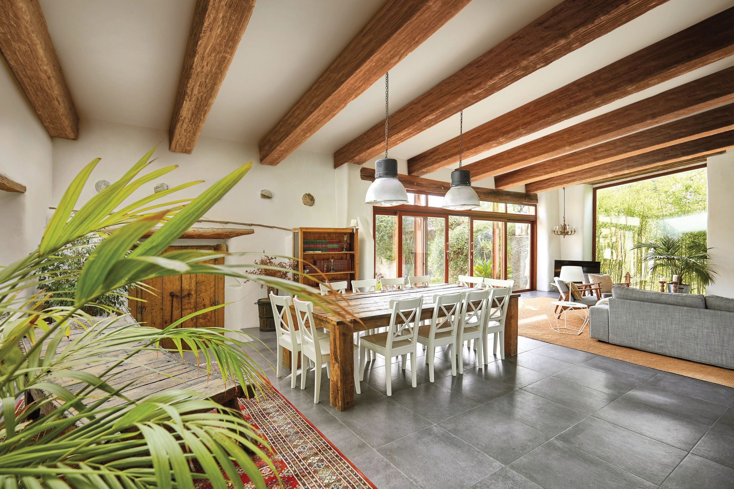 Kitchen Ceiling Beam Installation Using Lightweight Faux Wood Materials